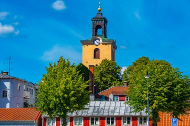 İsveç Jonkping 'deki Christine Kilisesi manzarası.