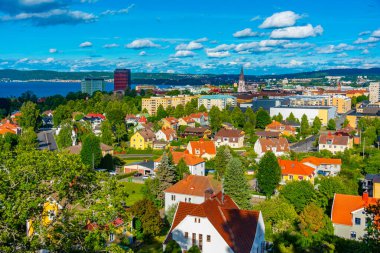 İsveç 'in Jonkping kentinin Panorama manzarası.