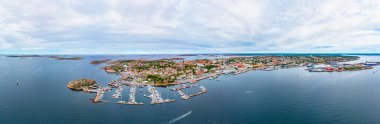 İsveç 'in Lysekil kentinin Panorama manzarası.