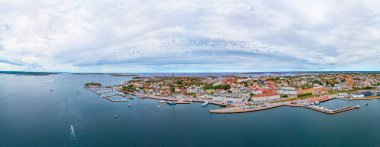 İsveç 'in Lysekil kentinin Panorama manzarası.