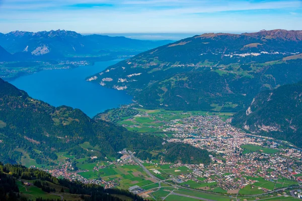 Vista Panoramica Interlaken Svizzera — Foto Stock