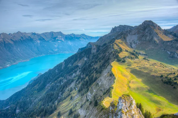 Vista Panoramica Delle Alpi Bernesi Loucherhorn Svizzera — Foto Stock