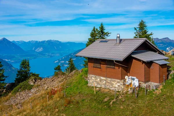 Berghut Schynige Platte Zwitserland — Stockfoto