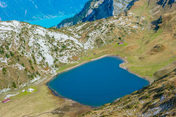 Dolina Saegistal Schynige Platte Pierwszy Szlak Turystyczny Szwajcarii — Zdjęcie stockowe