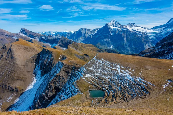 Sviçre Deki Faulhorn Zirvesinden Bernese Alpleri Nin Panorama Manzarası — Stok fotoğraf