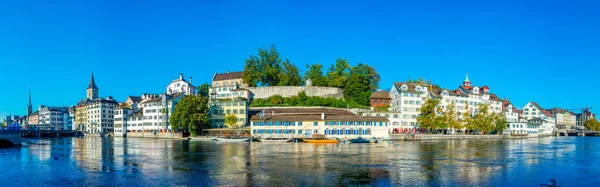 Panorama View Limmat River Zurich Switzerland — Stock Photo, Image