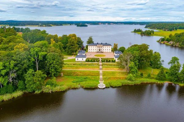 Schloss Stjernsund Einem Bewölkten Tag Schweden — Stockfoto
