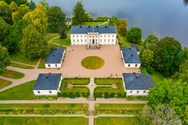 Château Stjernsund Par Une Journée Nuageuse Suède — Photo