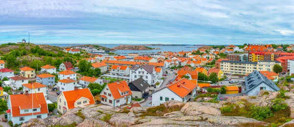 stock image Panorama view of Swedish town Lysekil.