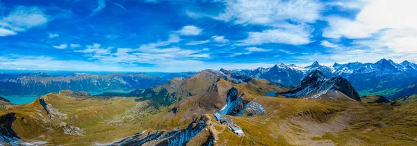 スイスのベルギー フォーホーンのパノラマビュー ストック画像
