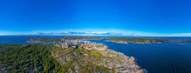 İsveç 'te Marstrand Panorama Manzarası.