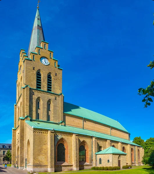 Die Nikolaikirche Schwedischen Halmstad — Stockfoto