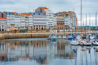 A Coruna, İspanya, 11 Haziran 2022: A Coruna, İspanya Limanı.