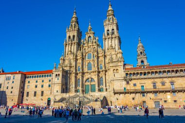 Santiago de Compostela, İspanya, 10 Haziran 2022: Santiago de Compostela Katedrali.