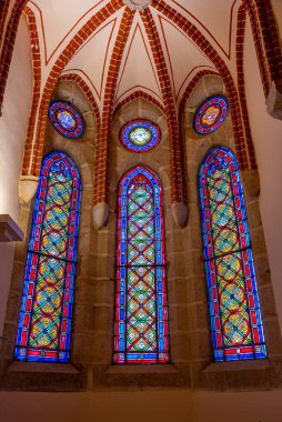 Astorga, İspanya, 9 Haziran 2022: İspanya 'nın Astorga kentindeki Gaud Sarayı .