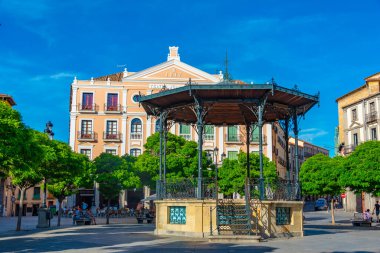 Segovia, İspanya, 7 Haziran 2022: Segovia 'da Plaza Belediye Başkanı