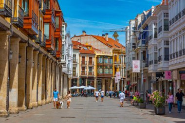 Palencia, İspanya, 7 Haziran 2022: İspanya 'nın tarihi merkezi Palencia Belediye Başkanı.