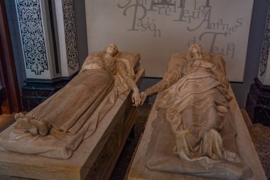 Teruel, İspanya, 5 Haziran 2022: Teruel İspanya 'da Amantelerin mozolesi