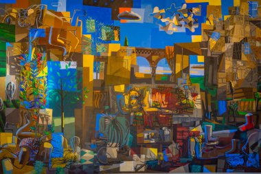 Teruel, İspanya, 5 Haziran 2022: Teruel İspanya 'da Amantelerin mozolesi