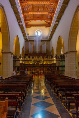 Teruel, İspanya, 5 Haziran 2022: Teruel, İspanya 'daki Santa Maria de Mediavilla Katedrali.