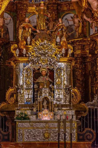 2022年6月11日スペイン サンティアゴ コンポステーラ大聖堂内部 — ストック写真