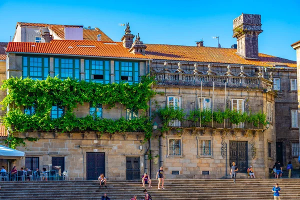 Santiago Compostela Hiszpania Czerwca 2022 Widok Ulicę Starym Mieście Santiago — Zdjęcie stockowe