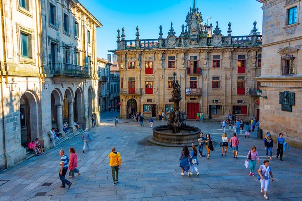 Santiago Compostela Ισπανία Ιουνίου 2022 Praza Das Praterias Στο Santiago — Φωτογραφία Αρχείου