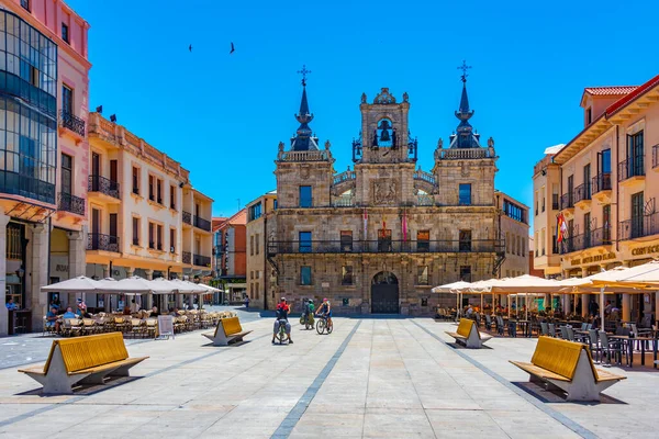 Astorga Ισπανία Ιουνίου 2022 Άποψη Του Δημαρχείου Στην Αστόργκα Της — Φωτογραφία Αρχείου