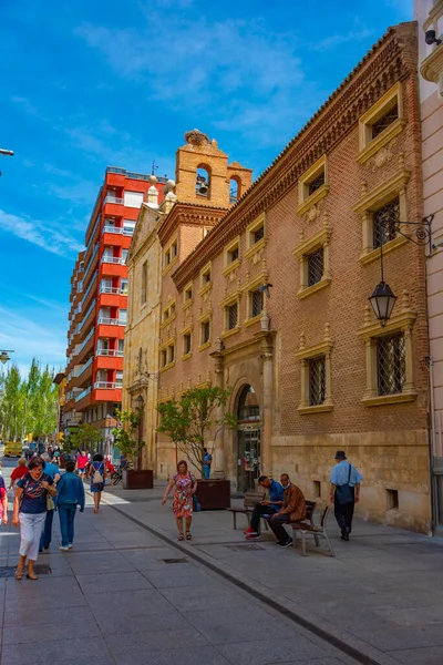 Palencia Spanje Juni 2022 Calle Mayor Principal Het Historische Centrum — Stockfoto