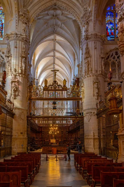 Burgos Hiszpania Czerwca 2022 Wnętrze Katedry Hiszpańskim Mieście Burgos — Zdjęcie stockowe