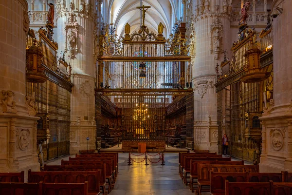 Burgos Spanyolország 2022 Június Burgos Spanyol Város Katedrálisának Belseje — Stock Fotó