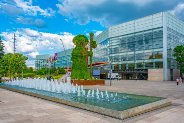 Burgos, İspanya, 3 Haziran 2022: İspanya 'nın Burgos kentindeki Evrim Müzesi.