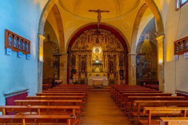 Irun, İspanya, 1 Haziran 2022: İspanyol kenti Irun 'da Hermitage of Guadalupe.