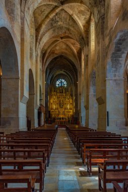 Santes Creus, İspanya, 29 Mayıs 2022: Santes Creus Manastırı İspanya.