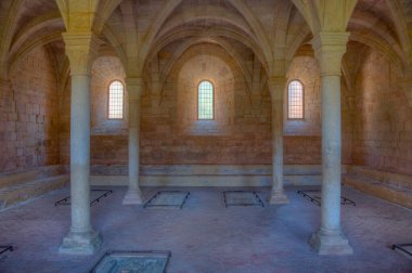 Santes Creus, İspanya, 29 Mayıs 2022: Santes Creus Manastırı İspanya.