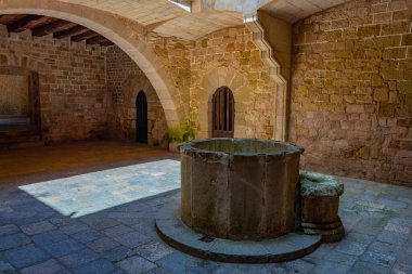Santes Creus, İspanya, 29 Mayıs 2022: Santes Creus Manastırı İspanya.