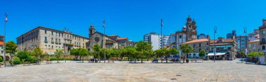 Pontevedra, İspanya, 10 Haziran 2022: Pontevedra, İspanya 'daki Iglesia de la Virgen Peregrina Kilisesi.