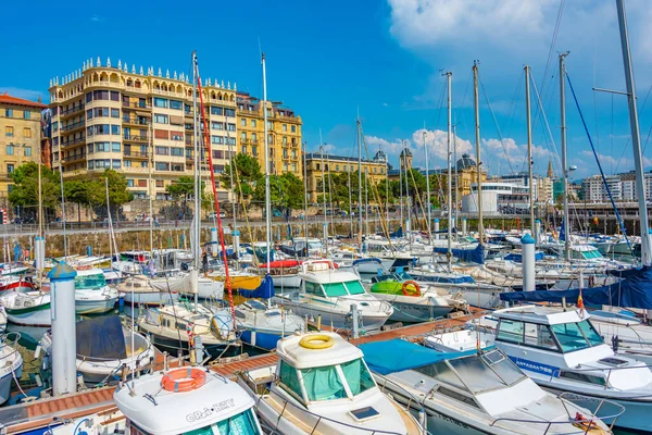 Stock image San Sebastian, Spain, June 2, 2022: Marina at Spanish port San Sebastian, Spain.