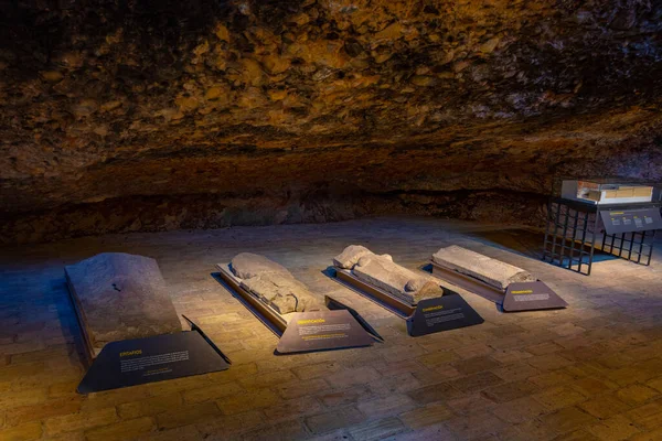 Jaca Spain Травня 2022 Vaults Monastery San Juan Pena Spanish — стокове фото
