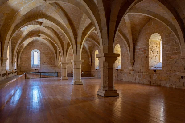 스페인의 2022 Refectory Monastery Santa Maria Poblet — 스톡 사진