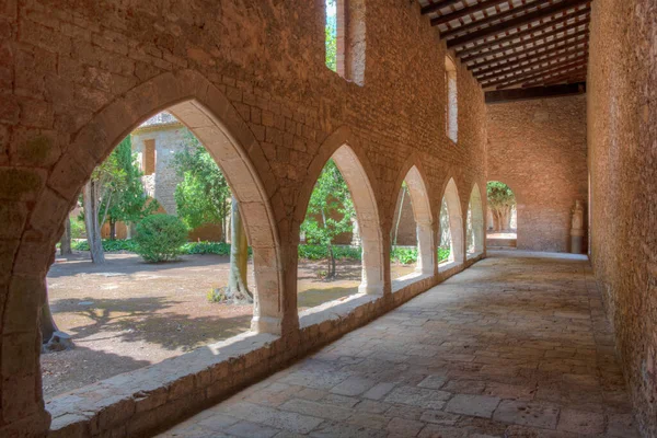 Santes Creus Espanha Maio 2022 Interior Mosteiro Santes Creus Espanha — Fotografia de Stock