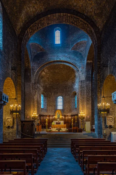 Ripoll Ισπανία Μαΐου 2022 Εσωτερικό Της Μονής Santa Maria Ripoll — Φωτογραφία Αρχείου
