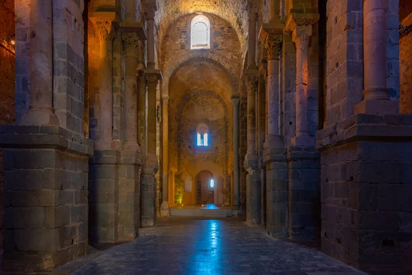 Port Selva 2022 Interior Monastery Sant Pere Rodes Spain — 스톡 사진