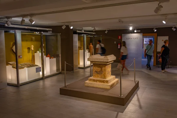 2022年5月27日 西班牙L Escala 西班牙加泰罗尼亚古罗马遗址博物馆的文物 — 图库照片