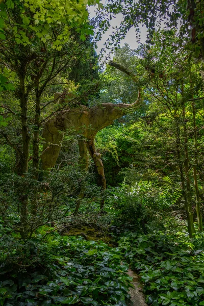 스페인 2022 Elephant Statues Castell Gala Dali Pubol — 스톡 사진