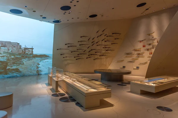 Dauhá Katar Ledna 2022 Artefakty Uvnitř Národního Muzea Katar Dauhá — Stock fotografie
