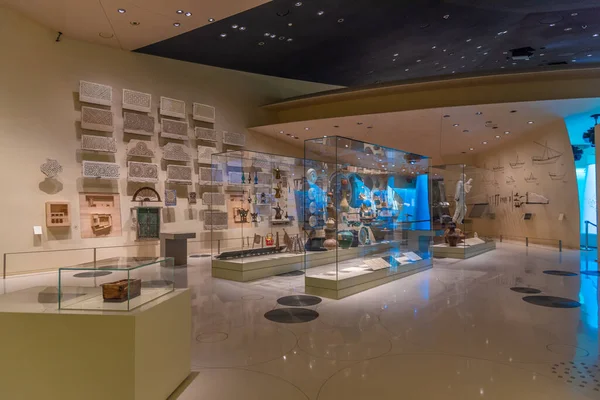 Doha Qatar Januari 2022 Artefacten Het Nationaal Museum Van Qatar — Stockfoto