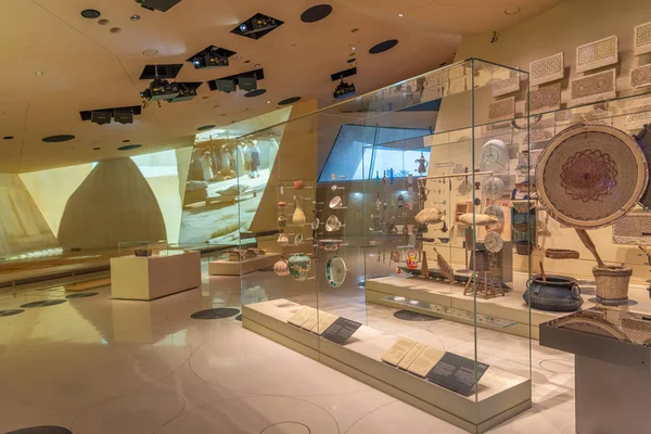 Doha Qatar Januari 2022 Artefacten Het Nationaal Museum Van Qatar — Stockfoto