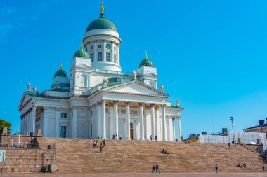 Helsinki, Finlandiya, 21 Temmuz 2022: Helsinki Katedrali, Finlandiya..