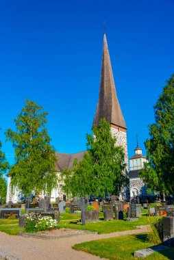 Jakobstad, Finlandiya, 23 Temmuz 2022: Jakobstad, Finlandiya 'daki Pedersore Kilisesi.